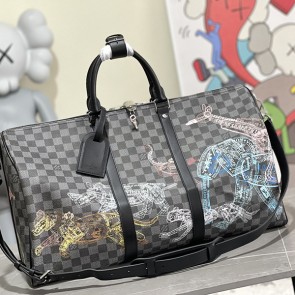 루이비통N45281  Keepall Damier Graphite